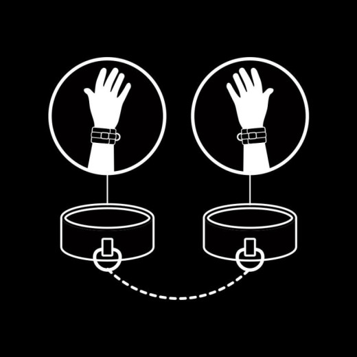 FETISH SUBMISSIVE - ESPOSAS CUERO VEGANO CON FORRO DE NOPRENO