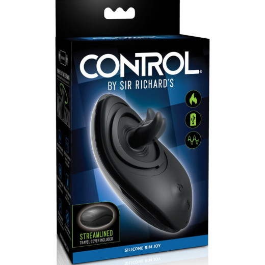 SIR RICHARDS - ESTIMULADOR ANAL RIM JOY VIBRADOR & SILICONA NEGRO