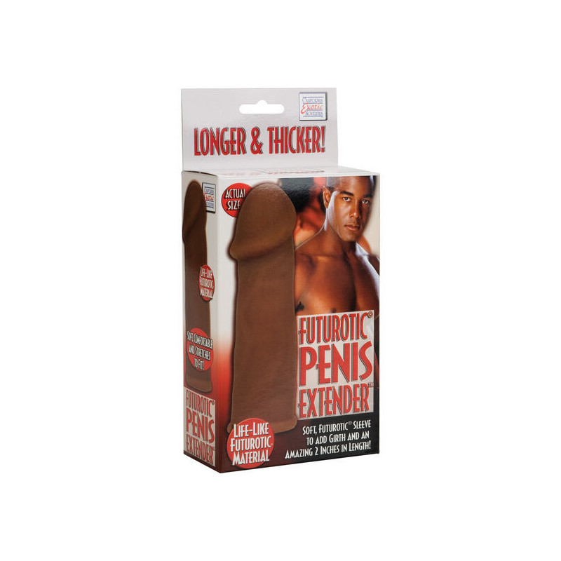 CALEXOTICS - FUTUROTIC FUNDA EXTENSION PENE MARRON