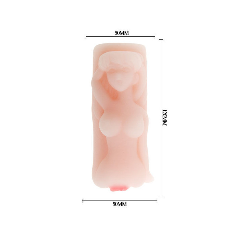 BAILE - MINI MASTURBADOR MASCULINO TORSO MUJER TEMPTATION PASSION
