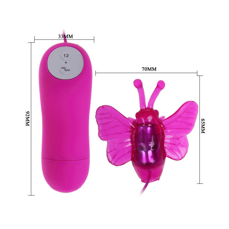 BAILE - CUTE SECRET MARIPOSA ESTIMULADORA VIBRADOR 12V