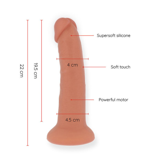 ONINDER - LARGE BOGOTÁ Dildo Vibrador 22 cm Con App | SexPlace.ES