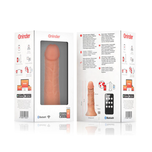 ONINDER - SMALL BOGOTÁ Dildo Vibrador 17.5 cm Con App | SexPlace.ES