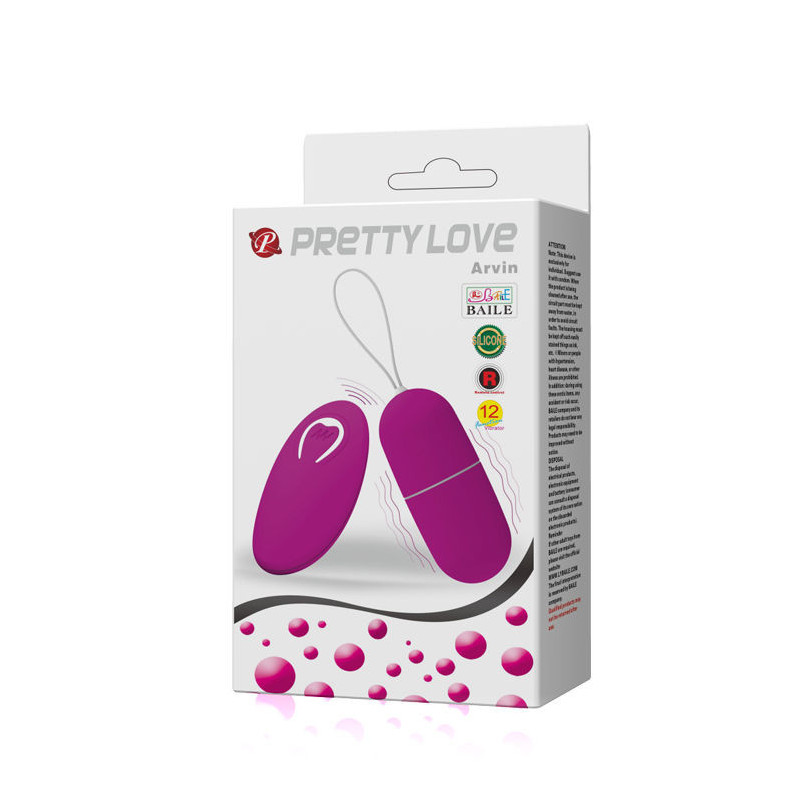 PRETTY LOVE - HUEVO VIBRADOR ARVIN CONTROL REMOTO 12V