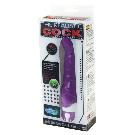 BAILE - REALISTIC COCK 10 RITMOS SENSATION VIOLETA
