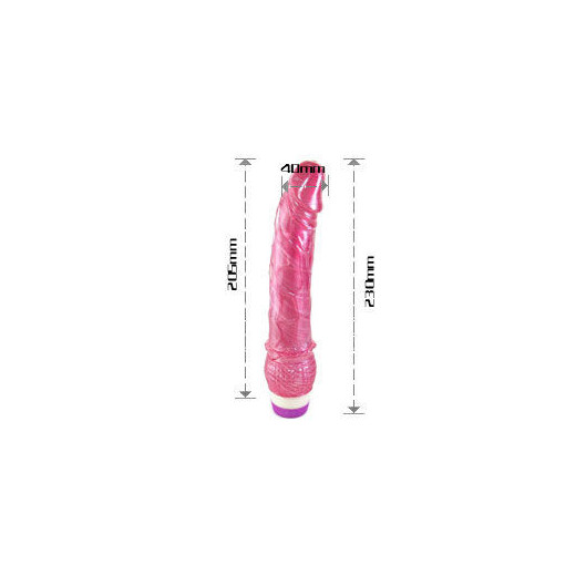 BAILE - VIBRADOR ROJO REALISTICO 23 CM