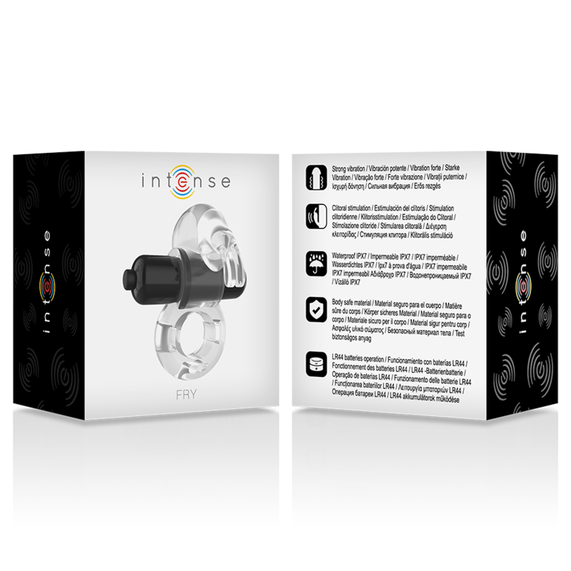INTENSE - FRY RABBIT RING Anillo Vibrador Transparente | SexPlace.ES