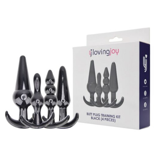 LOVING JOY - Kit de entrenamiento con Tapón Anal Negro | SexPlace.ES