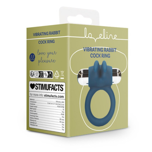 LOVELINE - Anillo Vibrador Conejo Baltic Blue | SexPlace.ES