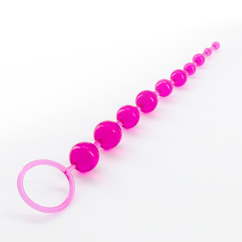 Cadena Anal de 10 Bolas Crushious Rosa