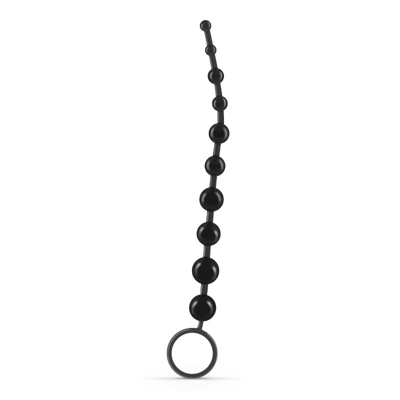 Cadena Anal de 10 Bolas Crushious Negra