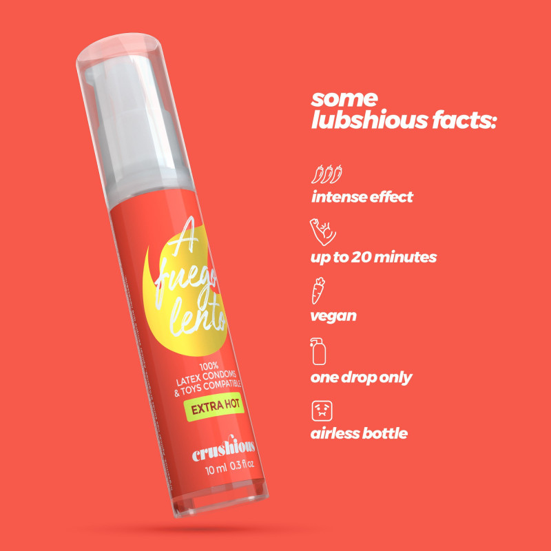 Lubricante con Efecto Calor A Fuego Lento Crushious 10 ml