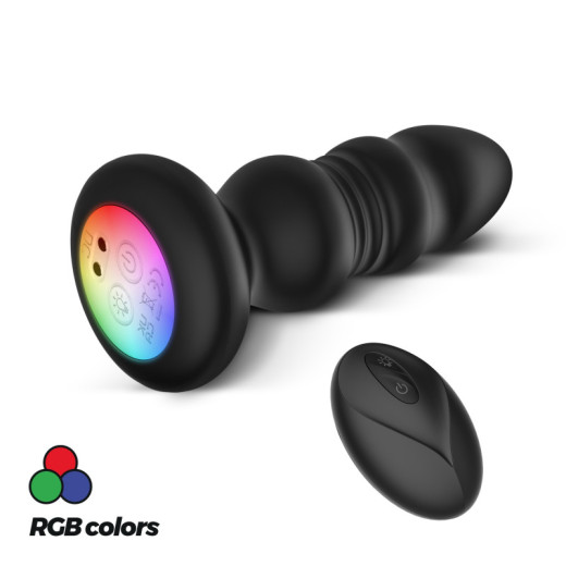 Plug Anal Australis con LED y Control Remoto Crushious