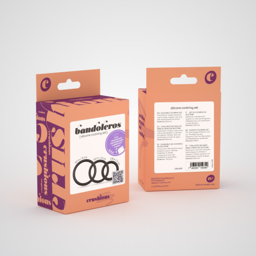 Set de Anillos para el Pene de Silicona Bandoleros Crushious