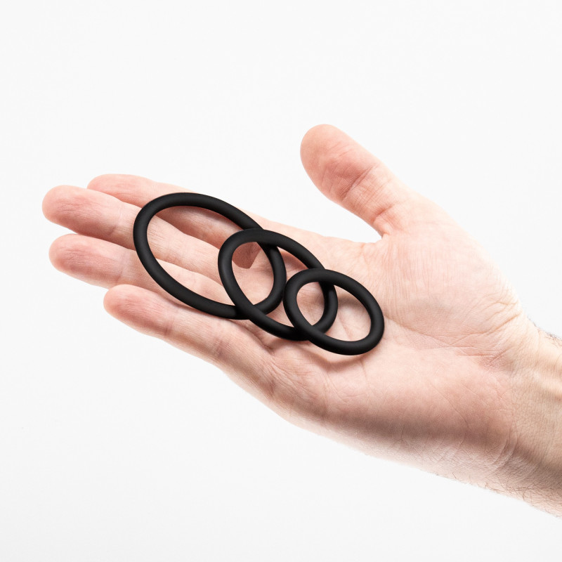 Set de Anillos para el Pene de Silicona Bandoleros Crushious