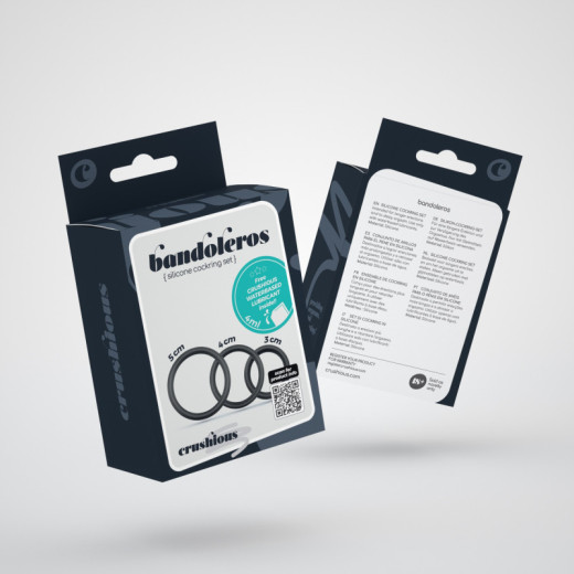 Set de Anillos para el Pene de Silicona Bandoleros Crushious