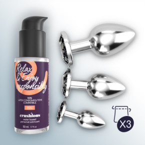 Set de Entrenamiento Anal Bijou Wet Trio Negro Crushious