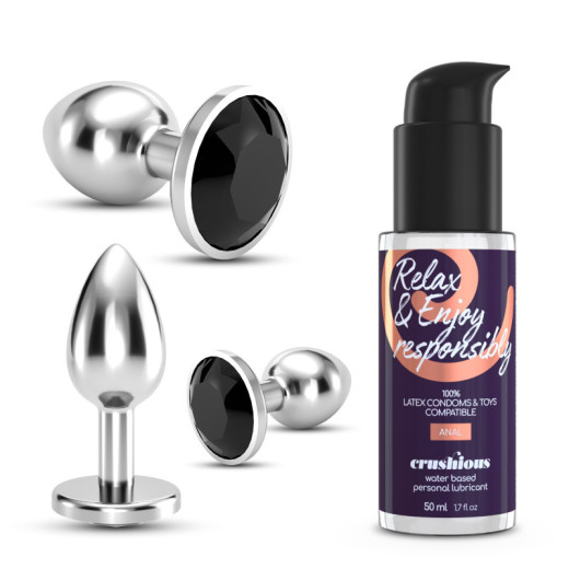 Set de Entrenamiento Anal Bijou Wet Trio Negro Crushious