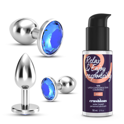 Set de Entrenamiento Anal Bijou Wet Trio Azul Crushious