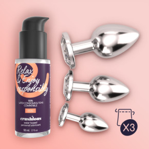Set de Entrenamiento Anal Bijou Wet Trio Transparente Crushious