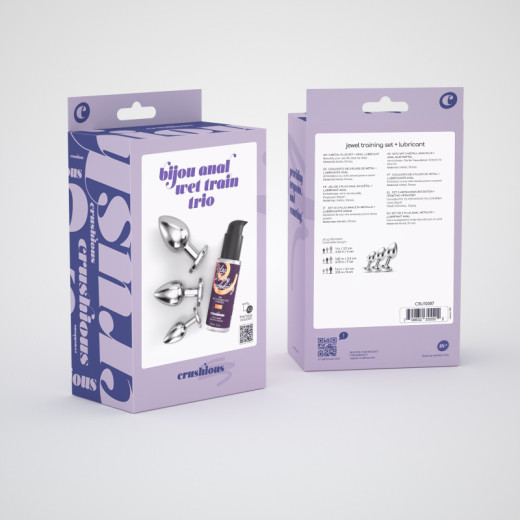 Set de Entrenamiento Anal Bijou Wet Trio Transparente Crushious