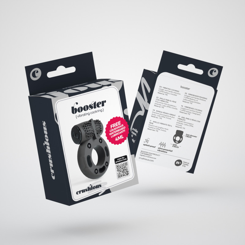 Anillo para el Pene Booster con Bala Vibradora Crushious