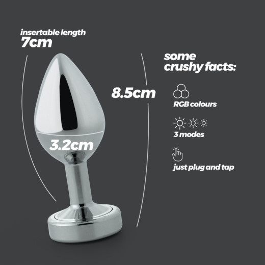 Plug Anal Borealis con LED Mediano Crushious