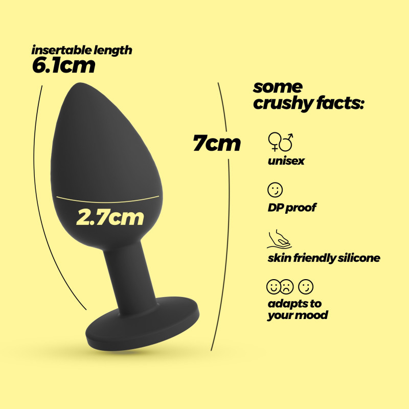 Plug Anal Camileo Pequeño con 4 Joyas Intercambiables Crushious