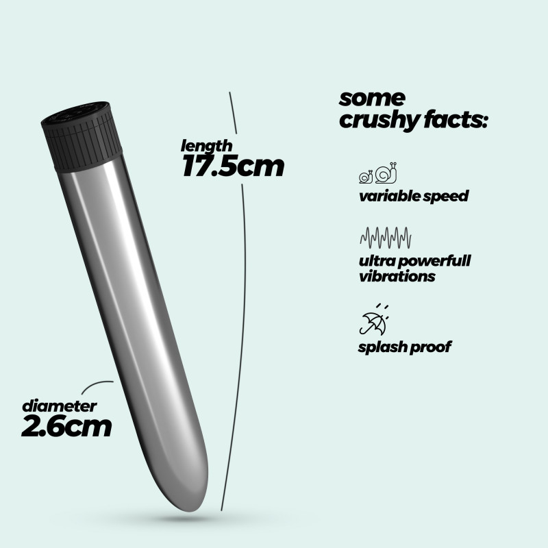 Vibrador Classic Vibe Plateado Crushious
