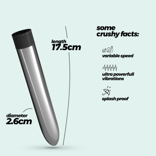 Vibrador Classic Vibe Plateado Crushious