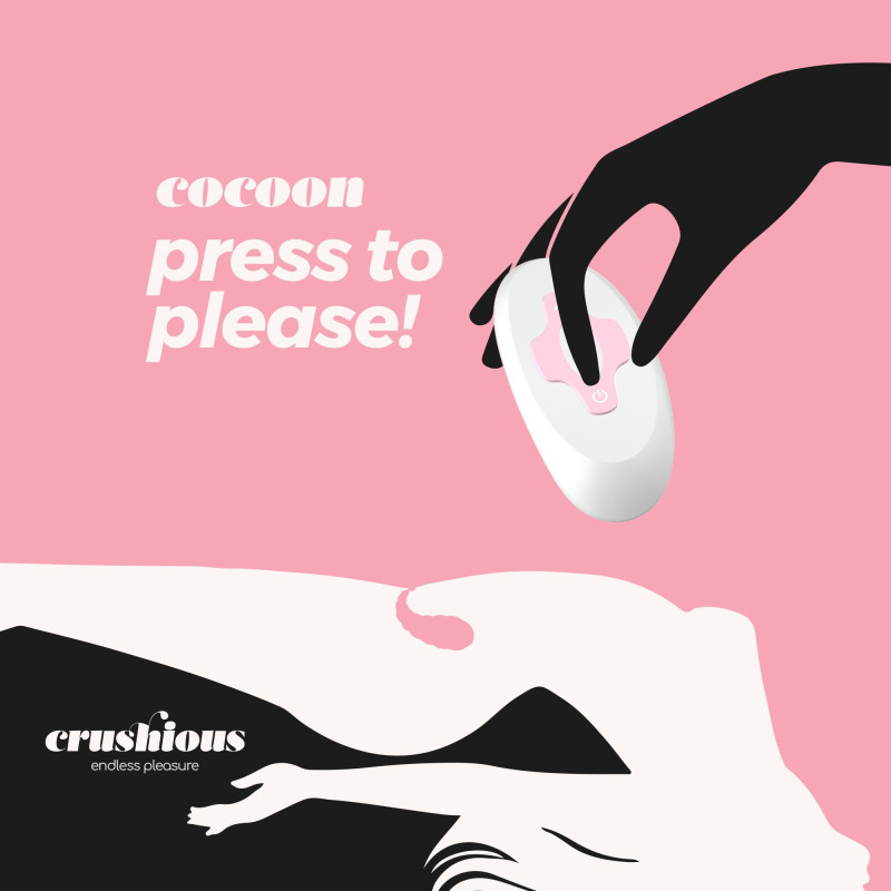Huevo Vibrador Recargable Cocoon con Control Remoto Inalámbrico Rosa Crushious