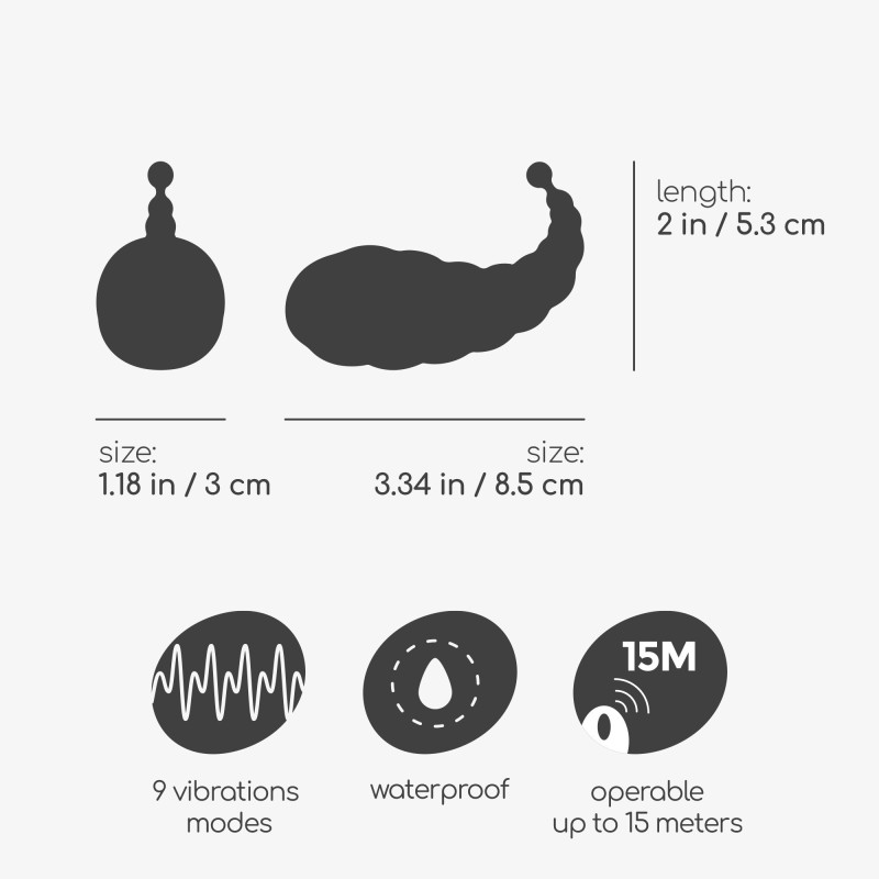 Huevo Vibrador Recargable Cocoon con Control Remoto Inalámbrico Lila Crushious