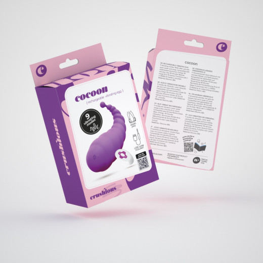 Huevo Vibrador Recargable Cocoon con Control Remoto Inalámbrico Lila Crushious