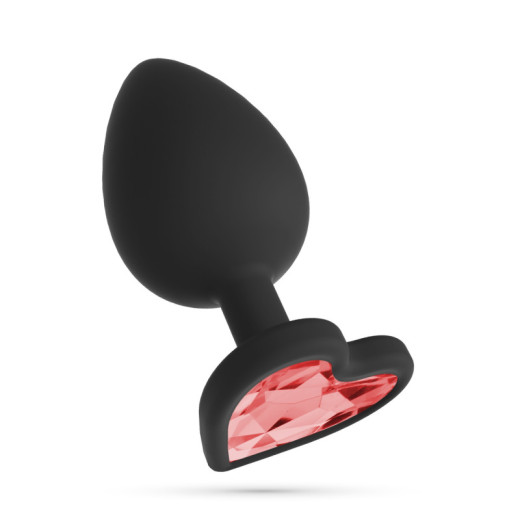 Plug Anal Cuore Mediano con 4 Joyas Intercambiables Crushious