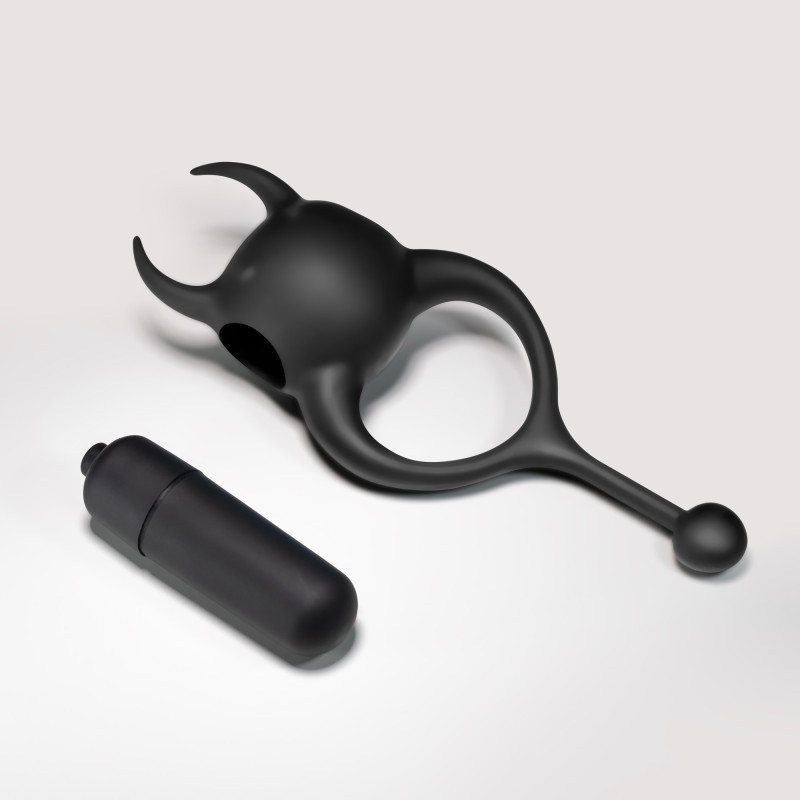 Anillo Vibrador Daemon Negro Crushious