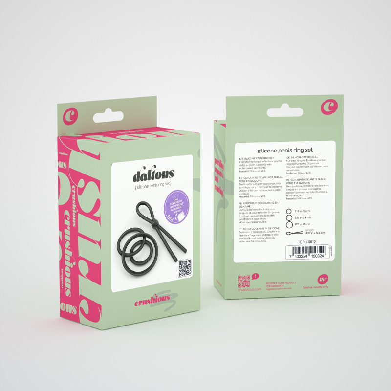 Set de Anillos para el Pene de Silicona Daltons Crushious