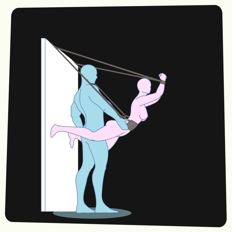 Crushious - BDSM Columpio para puerta ideal para principiantes