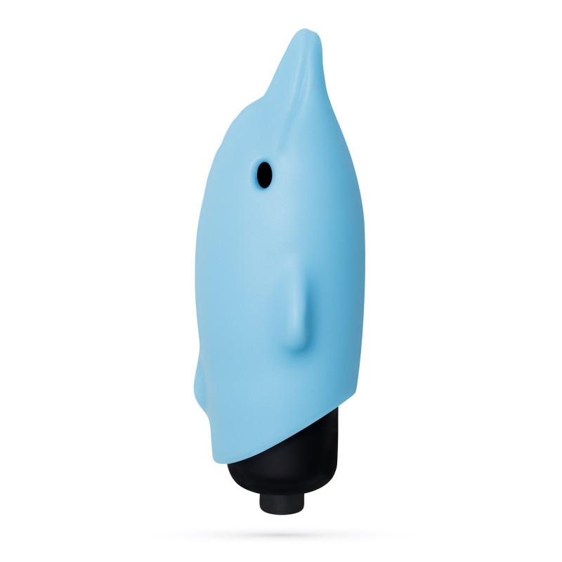 Estimulador Dolphin con Bala Vibradora de 10 Ritmos Azul Crushious