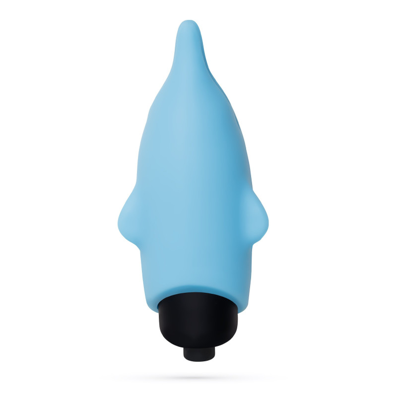 Estimulador Dolphin con Bala Vibradora de 10 Ritmos Azul Crushious