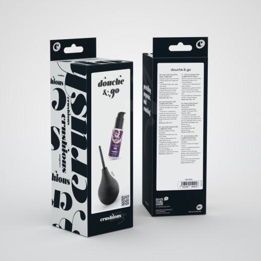 Ducha Anal Douche & Go 90 ml con Lubricante Anal 50 ml Crushious