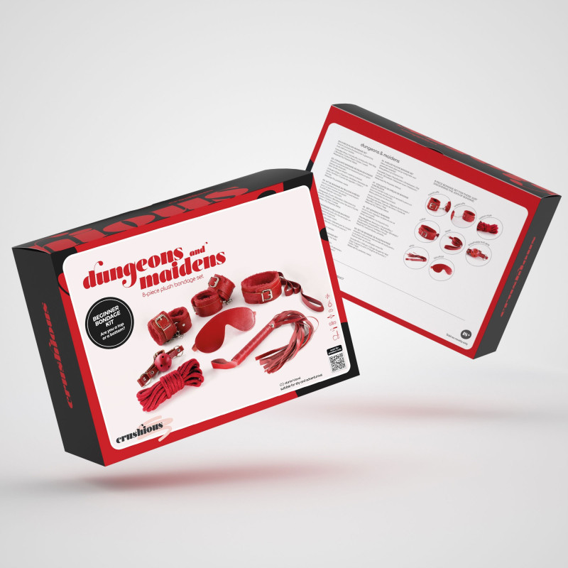 Kit BDSM Dungeons & Maidens Rojo Crushious