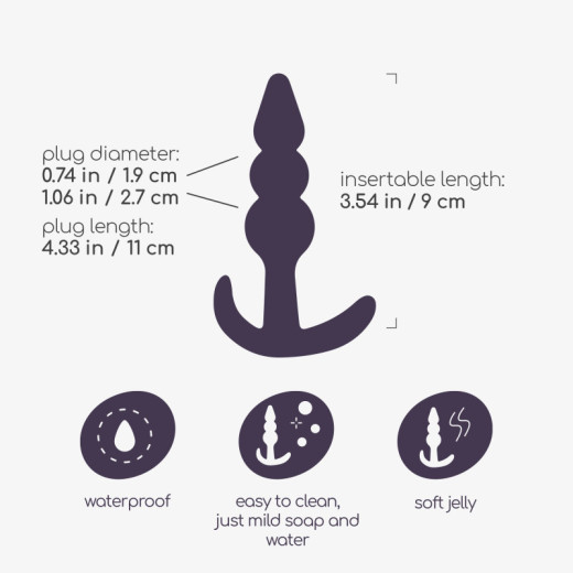 Ducha Anal Explorer 90 ml con Lubricante Anal 50 ml y Plug Anal The Plunger Crushious