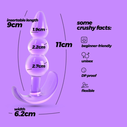 Ducha Anal Explorer 90 ml con Lubricante Anal 50 ml y Plug Anal The Plunger Crushious