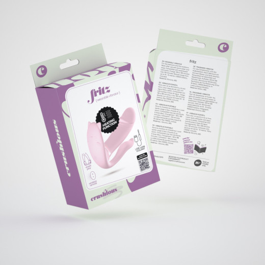 Estimulador con Control Remoto Fritz Rosa Pastel Crushious