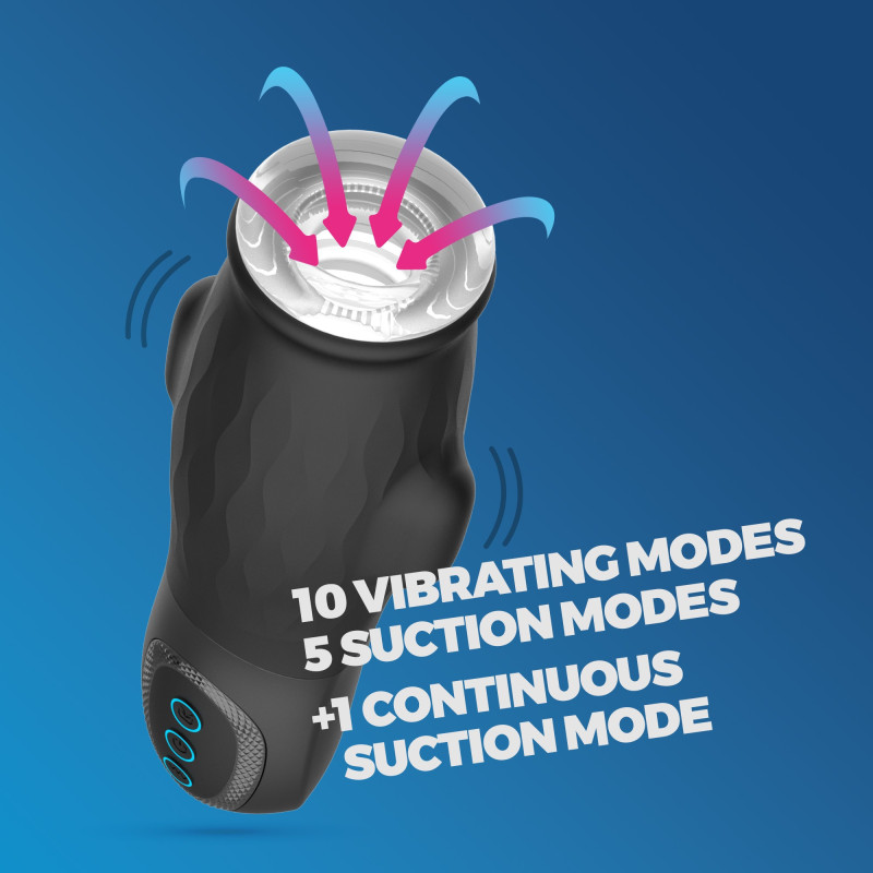 Masturbador Gargantua con Manga Removible, Succión y Lubricante Gratis Crushious