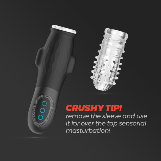 Masturbador Gargantua con Manga Removible, Succión y Lubricante Gratis Crushious