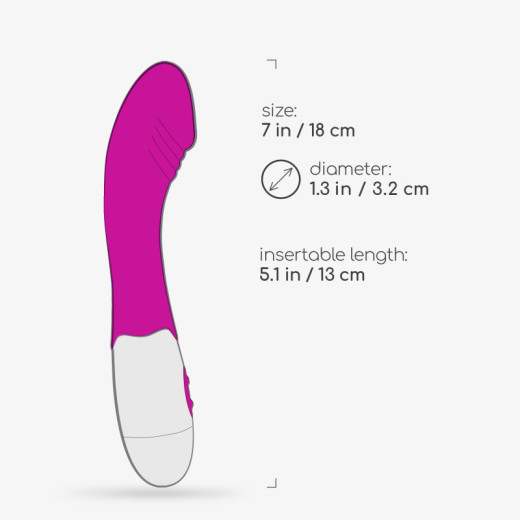 Vibrador Growlie con Lubricante Base Agua Incluido Crushious