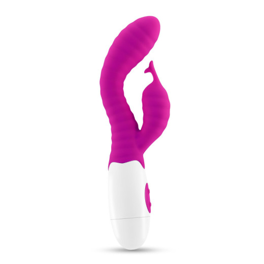 Vibrador Conejito Gummie Morado con Lubricante Base Agua Incluido Crushious