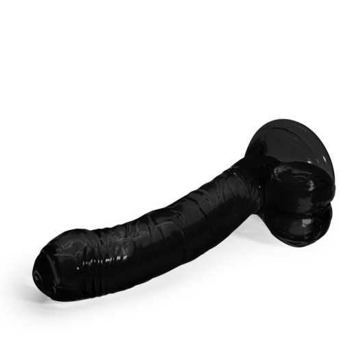 Dildo Anal de Gelatina Hudini Negro Crushious