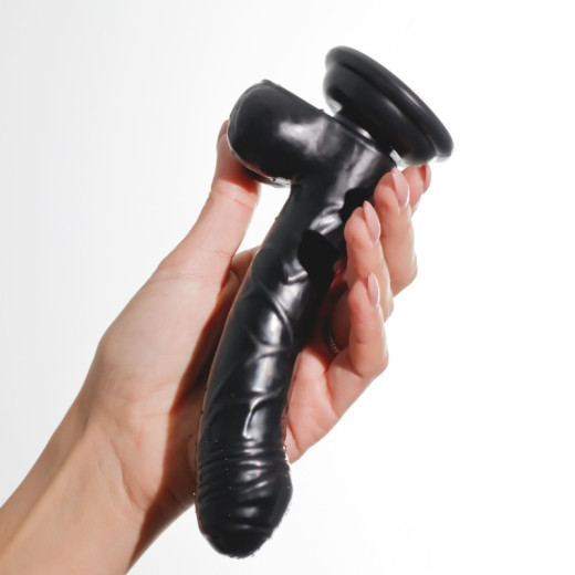 Dildo Anal de Gelatina Hudini Negro Crushious